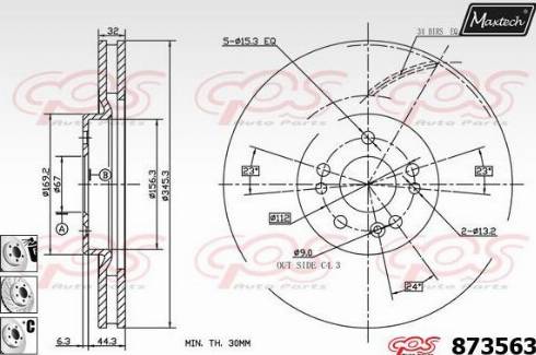 Maxtech 873563.6880 - Kočioni disk www.molydon.hr