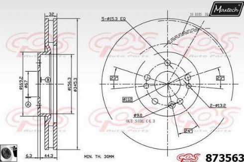 Maxtech 873563.0060 - Kočioni disk www.molydon.hr