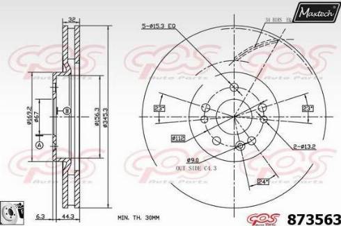 Maxtech 873563.0080 - Kočioni disk www.molydon.hr