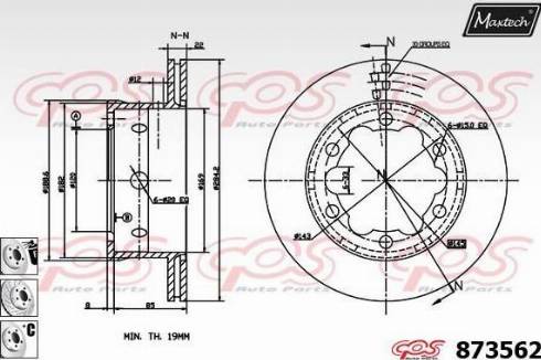 Maxtech 873562.6980 - Kočioni disk www.molydon.hr