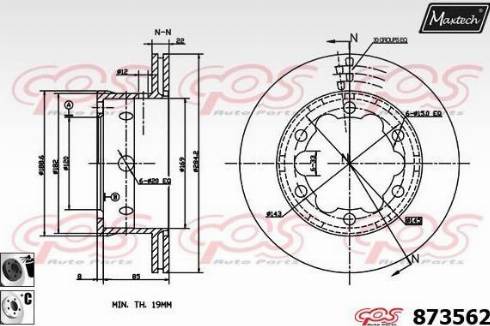 Maxtech 873562.6060 - Kočioni disk www.molydon.hr