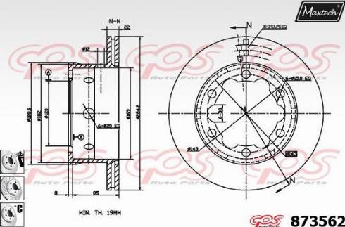 Maxtech 873562.6880 - Kočioni disk www.molydon.hr