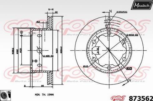 Maxtech 873562.0060 - Kočioni disk www.molydon.hr