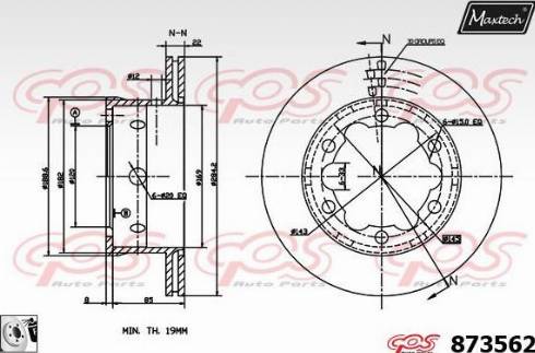 Maxtech 873562.0080 - Kočioni disk www.molydon.hr