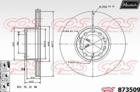 Maxtech 873509.6880 - Kočioni disk www.molydon.hr