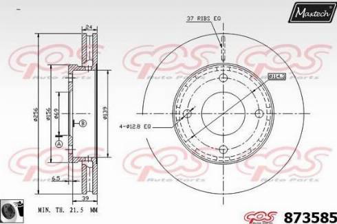 Maxtech 873585.0060 - Kočioni disk www.molydon.hr