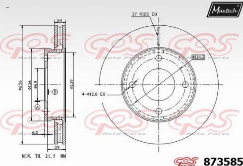 Maxtech 873585.0000 - Kočioni disk www.molydon.hr