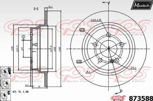 Maxtech 873588.6980 - Kočioni disk www.molydon.hr