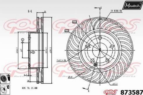 Maxtech 873587.6060 - Kočioni disk www.molydon.hr