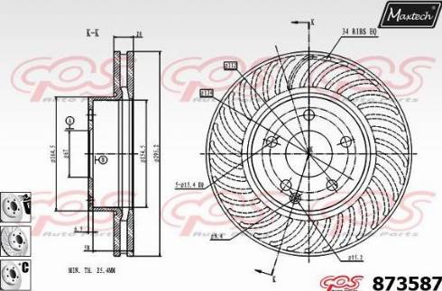 Maxtech 873587.6880 - Kočioni disk www.molydon.hr