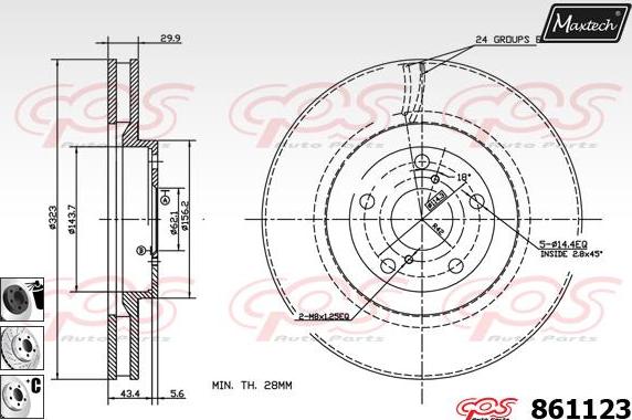 Maxtech 873587 - Kočioni disk www.molydon.hr