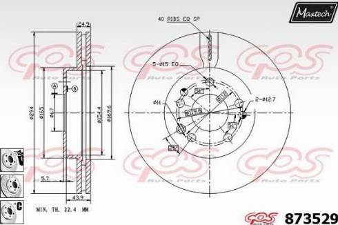 Maxtech 873529.6980 - Kočioni disk www.molydon.hr