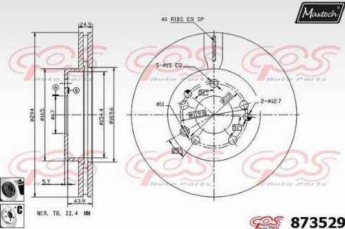 Maxtech 873529.6060 - Kočioni disk www.molydon.hr