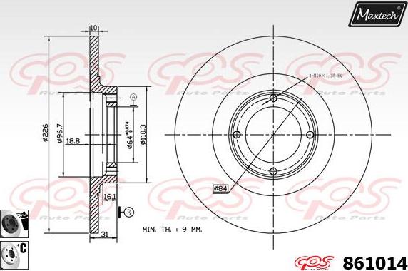 Maxtech 873570 - Kočioni disk www.molydon.hr