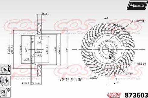 Maxtech 873603.6880 - Kočioni disk www.molydon.hr