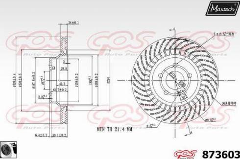 Maxtech 873603.0060 - Kočioni disk www.molydon.hr