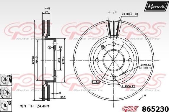 Maxtech 873616 - Kočioni disk www.molydon.hr