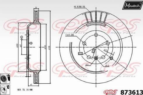 Maxtech 873613.6060 - Kočioni disk www.molydon.hr