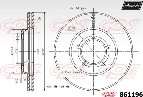 Maxtech 873628 - Kočioni disk www.molydon.hr