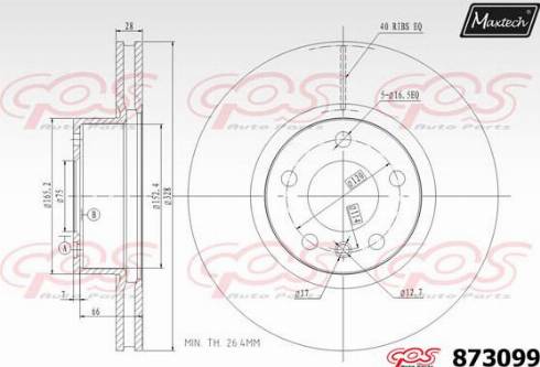 Maxtech 873099.0000 - Kočioni disk www.molydon.hr