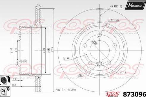 Maxtech 873096.6060 - Kočioni disk www.molydon.hr