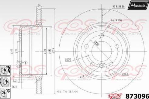 Maxtech 873096.6980 - Kočioni disk www.molydon.hr