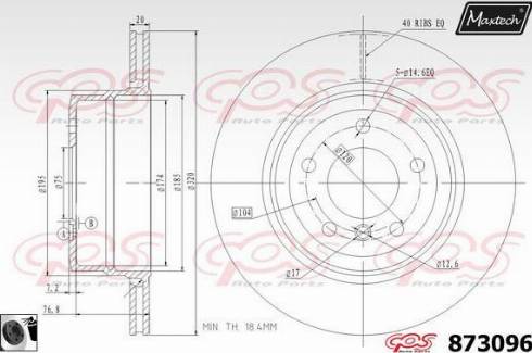 Maxtech 873096.0060 - Kočioni disk www.molydon.hr