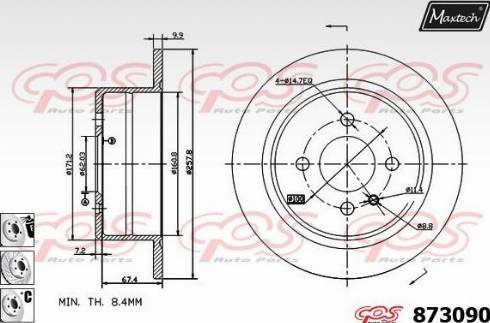 Maxtech 873090.6980 - Kočioni disk www.molydon.hr