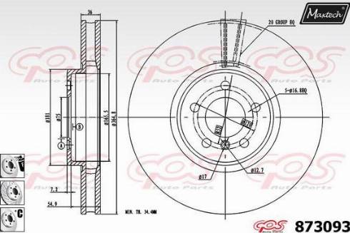 Maxtech 873093.6980 - Kočioni disk www.molydon.hr