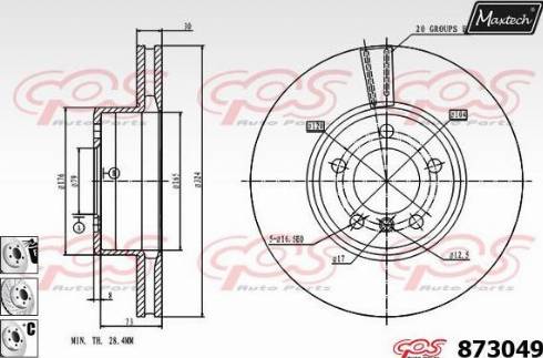 Maxtech 873049.6980 - Kočioni disk www.molydon.hr