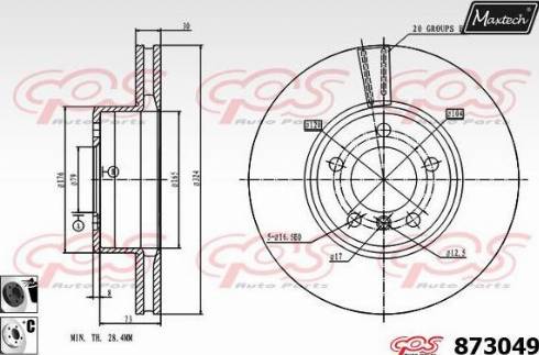 Maxtech 873049.6060 - Kočioni disk www.molydon.hr