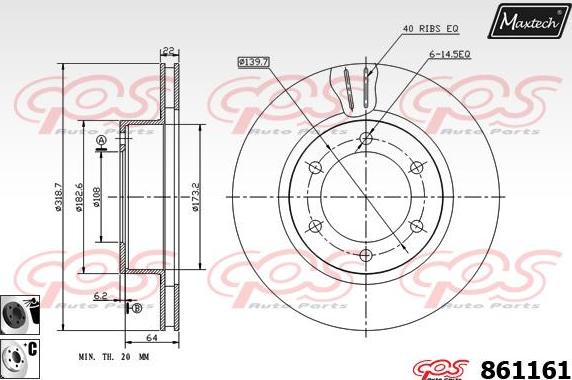 Maxtech 873049 - Kočioni disk www.molydon.hr