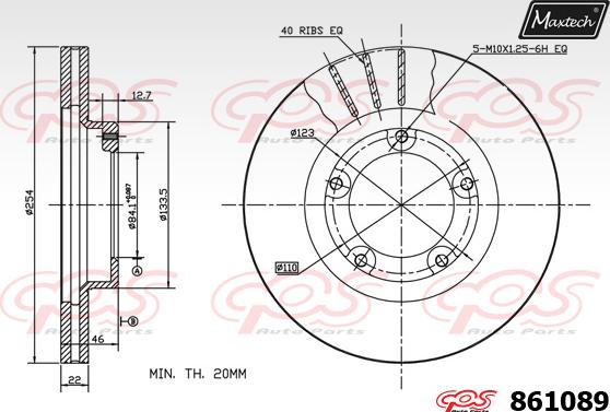 Maxtech 873046 - Kočioni disk www.molydon.hr