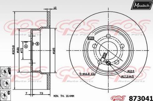 Maxtech 873041.6980 - Kočioni disk www.molydon.hr