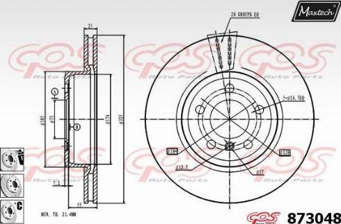 Maxtech 873048.6980 - Kočioni disk www.molydon.hr