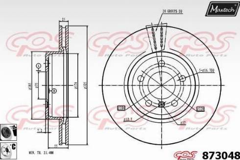 Maxtech 873048.6060 - Kočioni disk www.molydon.hr