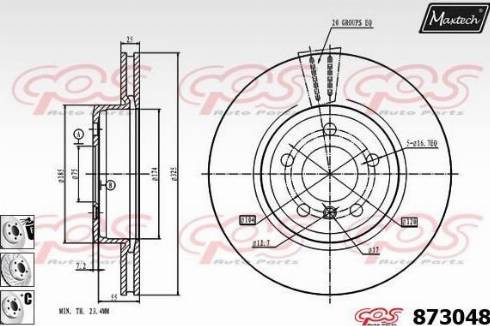 Maxtech 873048.6880 - Kočioni disk www.molydon.hr