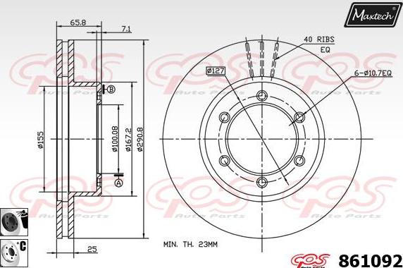 Maxtech 873048 - Kočioni disk www.molydon.hr