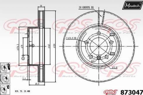 Maxtech 873047.6880 - Kočioni disk www.molydon.hr