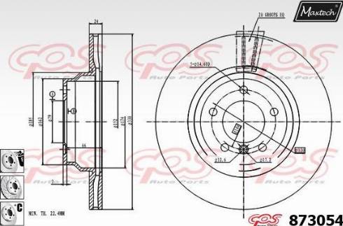 Maxtech 873054.6980 - Kočioni disk www.molydon.hr