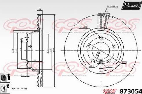 Maxtech 873054.6060 - Kočioni disk www.molydon.hr