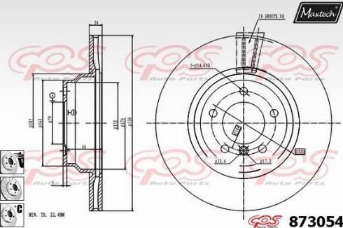 Maxtech 873054.6880 - Kočioni disk www.molydon.hr