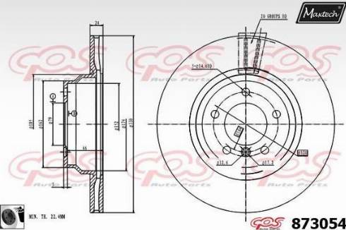 Maxtech 873054.0060 - Kočioni disk www.molydon.hr