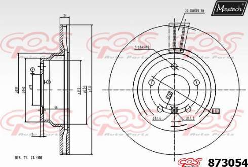 Maxtech 873054.0000 - Kočioni disk www.molydon.hr