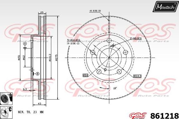 Maxtech 873054 - Kočioni disk www.molydon.hr