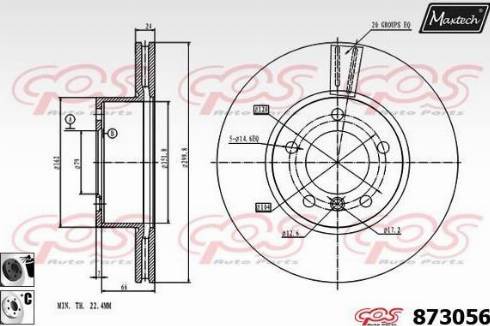 Maxtech 873056.6060 - Kočioni disk www.molydon.hr