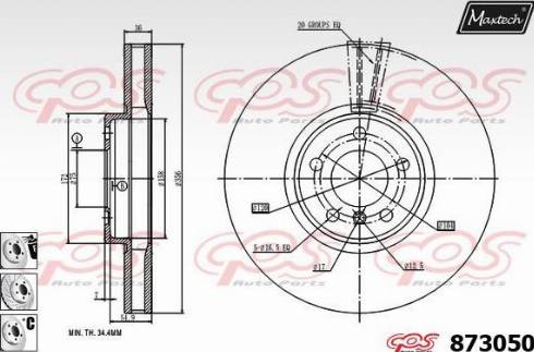 Maxtech 873050.6880 - Kočioni disk www.molydon.hr