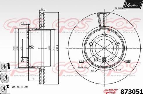 Maxtech 873051.6980 - Kočioni disk www.molydon.hr