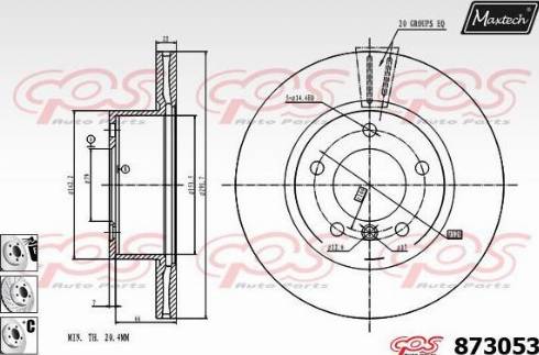 Maxtech 873053.6880 - Kočioni disk www.molydon.hr