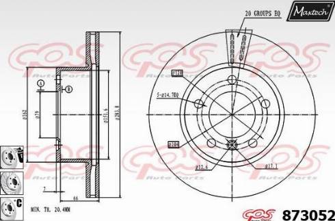 Maxtech 873052.6880 - Kočioni disk www.molydon.hr